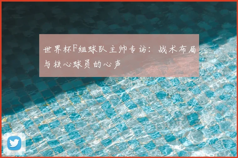 世界杯F组球队主帅专访:战术布局与核心球员的心声