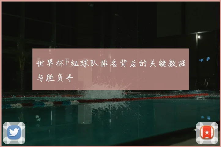 世界杯F组球队排名背后的关键数据与胜负手
